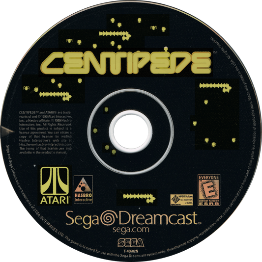 Centipede Sega Dreamcast for arcade shooter retro video game fans featuring fast paced insect blasting colorful arcade action precision shooting challenging levels classic Atari gameplay high score chasing collectible gaming appeal disc