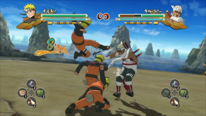 Naruto Shippuden Ultimate Ninja Storm 3 Full Burst Xbox 360 X360 anime fighting game featuring Naruto Uzumaki ninja battles chakra attacks special jutsu cinematic boss fights versus mode expanded Full Burst content and collectible Naruto gaming appeal gameplay screenshot