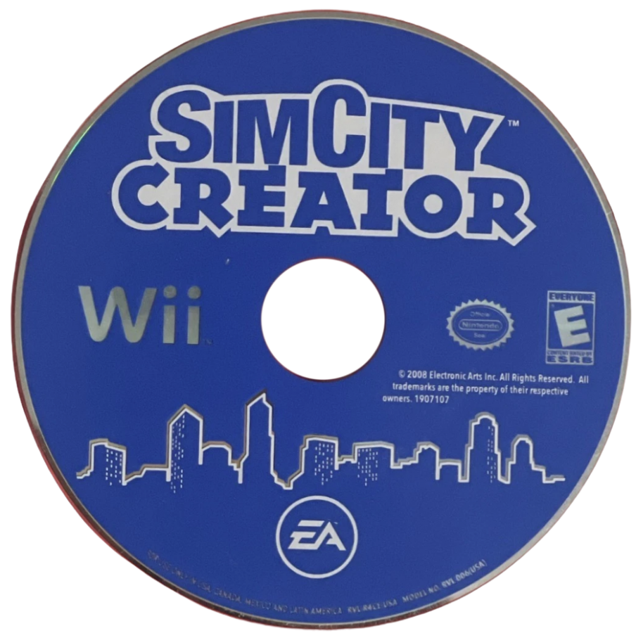 SimCity Creator – Nintendo Wii (Wii) city-building simulation strategy video game disc