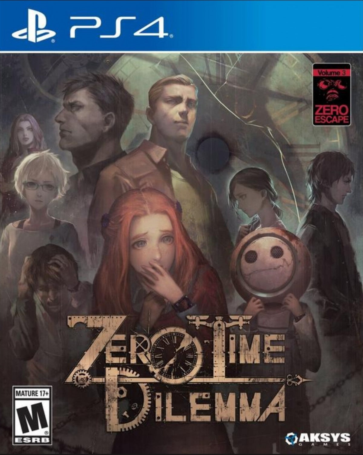 Zero Time Dilemma PlayStation 4 PS4 for retro video game enthusiasts featuring visual novel adventure gameplay escape room puzzle solving branching narrative choices suspenseful storytelling multiple endings science fiction mystery themes and collectible gaming appeal cover art