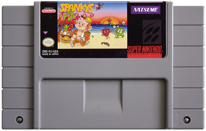 Spanky's Quest cartridge for Super Nintendo Entertainment System (SNES) retro video game