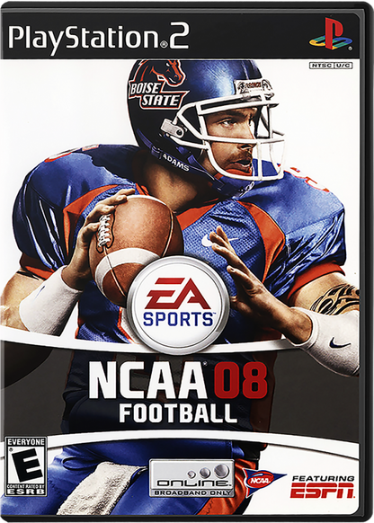 NCAA Football 08 – PlayStation 2 (PS2) college football sports video game cover art