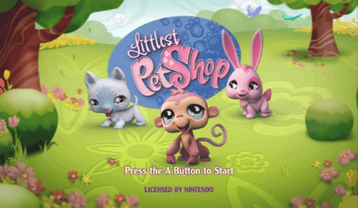 Littlest Pet Shop – Nintendo Wii (Wii) family-friendly pet simulation adventure video game title screen