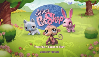 Littlest Pet Shop – Nintendo Wii (Wii) family-friendly pet simulation adventure video game title screen