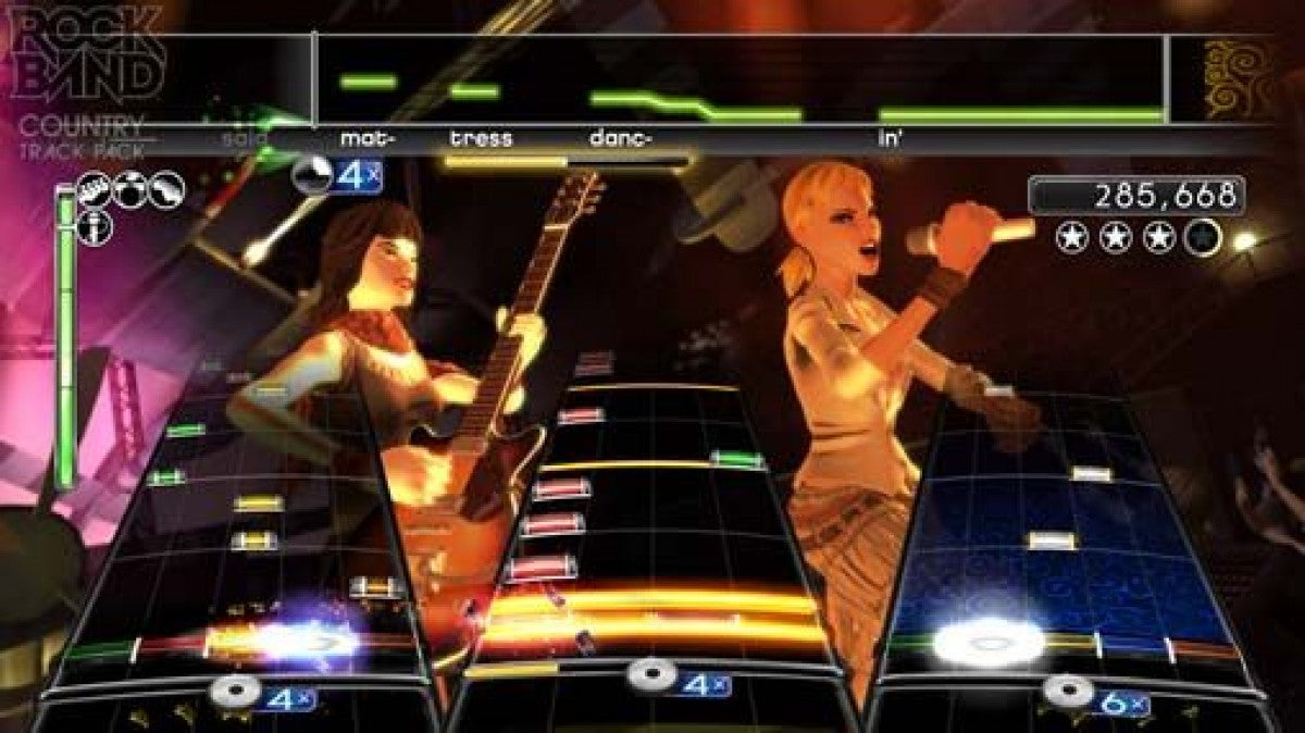 Rock Band Track Pack: Country – Nintendo Wii (Wii) rhythm music expansion pack video game gameplay