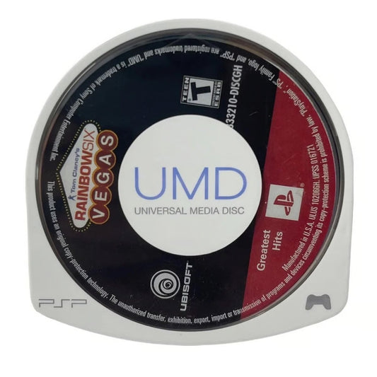 Tom Clancy's Rainbow Six Vegas Greatest Hits inspired design featuring tactical military shooter aesthetic elite counterterrorism operations squad based strategy intense urban combat realistic weaponry stealth breaching action cinematic modern warfare presentation UMD 