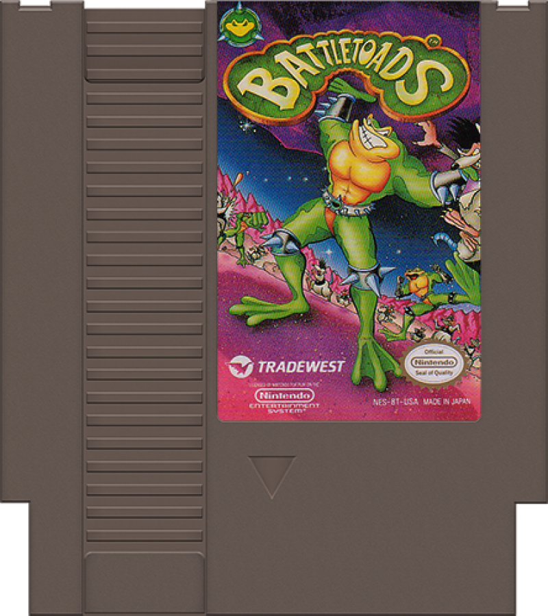 Battletoads cartridge for Nintendo Entertainment System (NES) retro video game