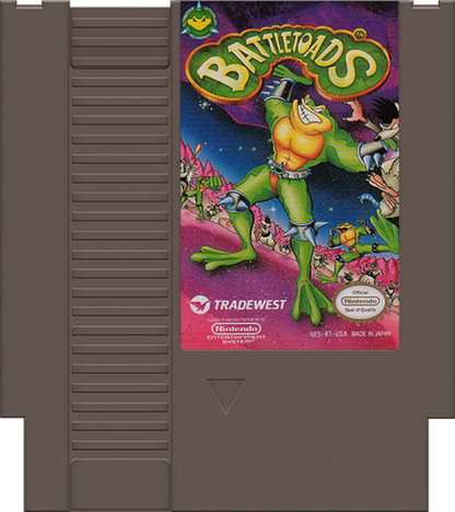Battletoads cartridge for Nintendo Entertainment System (NES) retro video game