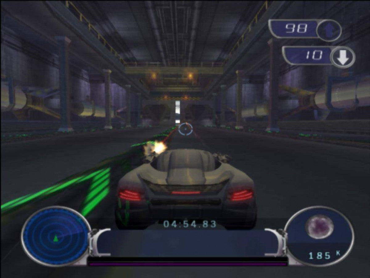 Spy Hunter 2 game for the PlayStation 2 featuring vehicular combat gameplay with high speed driving missions weapon equipped vehicles objective based levels and arcade style action across international locations gameplay 