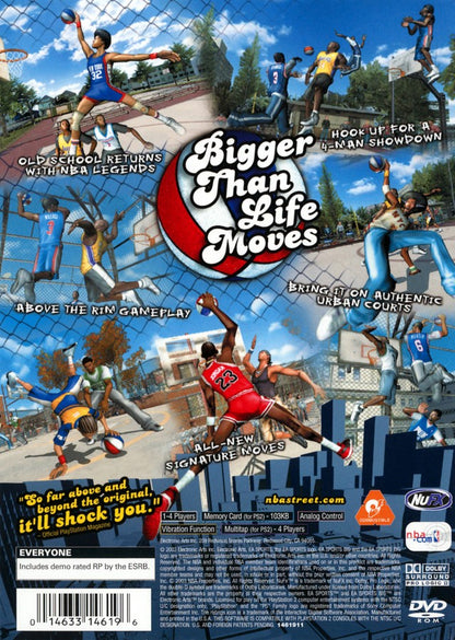 NBA Street Vol 2 [Greatest Hits] back cover art for PlayStation 2 (PS2) video game