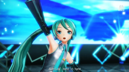 Hatsune Miku Project DIVA X for PS4 featuring rhythm gameplay with virtual idol performances and anime style visuals gameplay