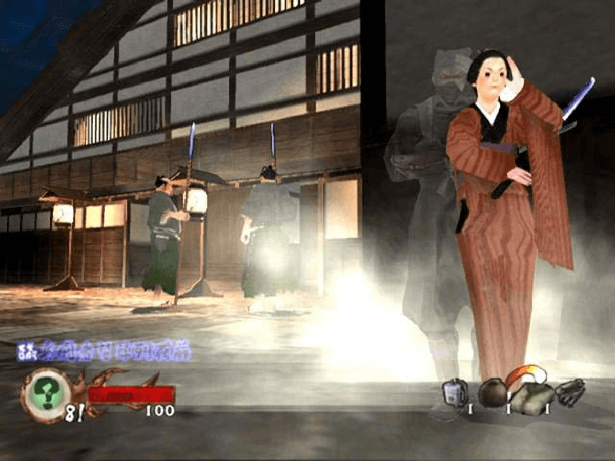 Tenchu: Return from Darkness retro Xbox video game Tenchu Return from Darkness stealth action ninja combat assassination missions third person infiltration gameplay console title Xbox release gameplay