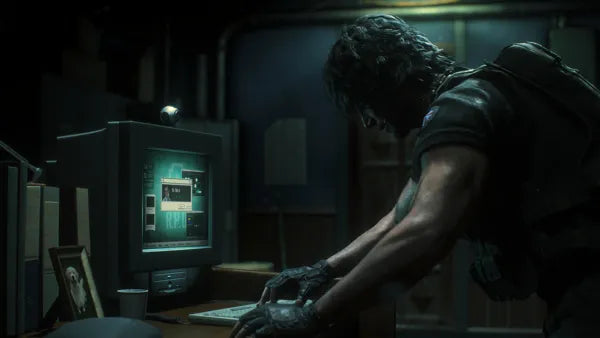 Resident Evil 3 PS4 game featuring intense survival horror gameplay, fast-paced action, and a cinematic retelling of the Raccoon City outbreak gameplay