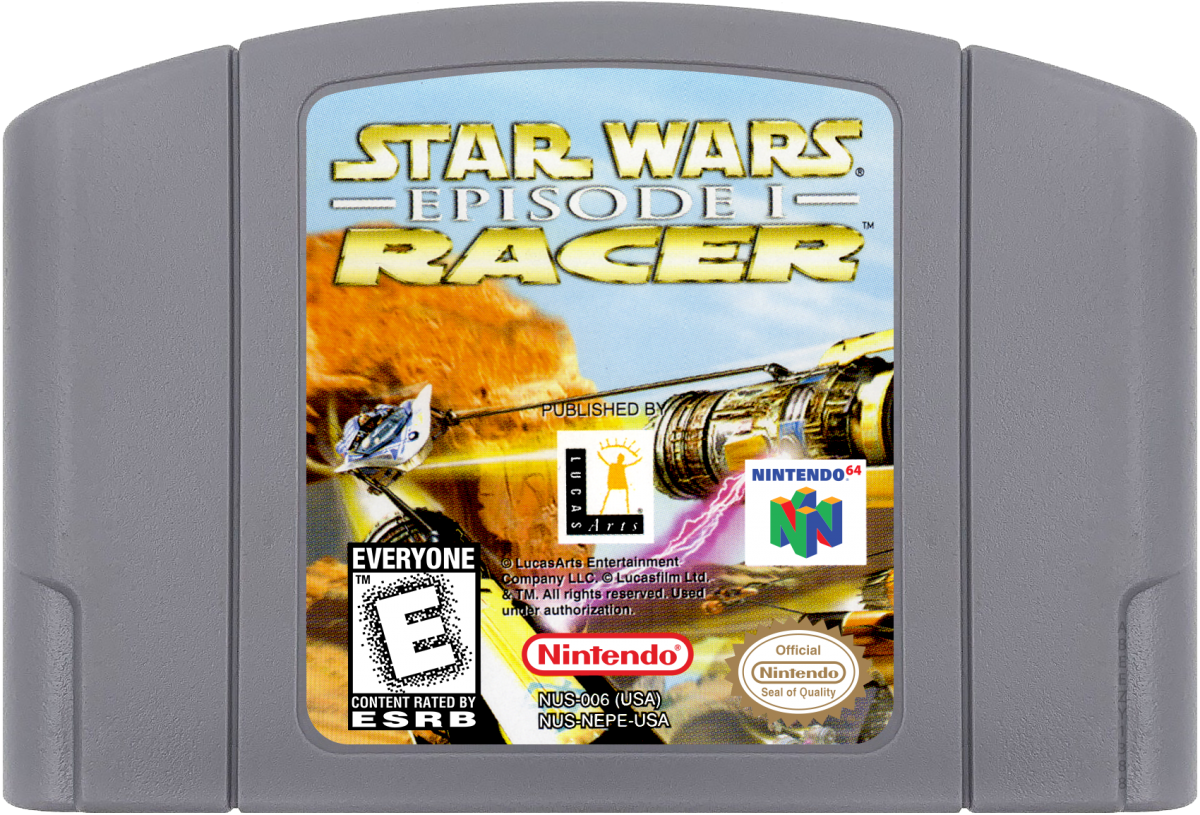 Star Wars Episode I Racer cartridge for Nintendo 64 N64 video game