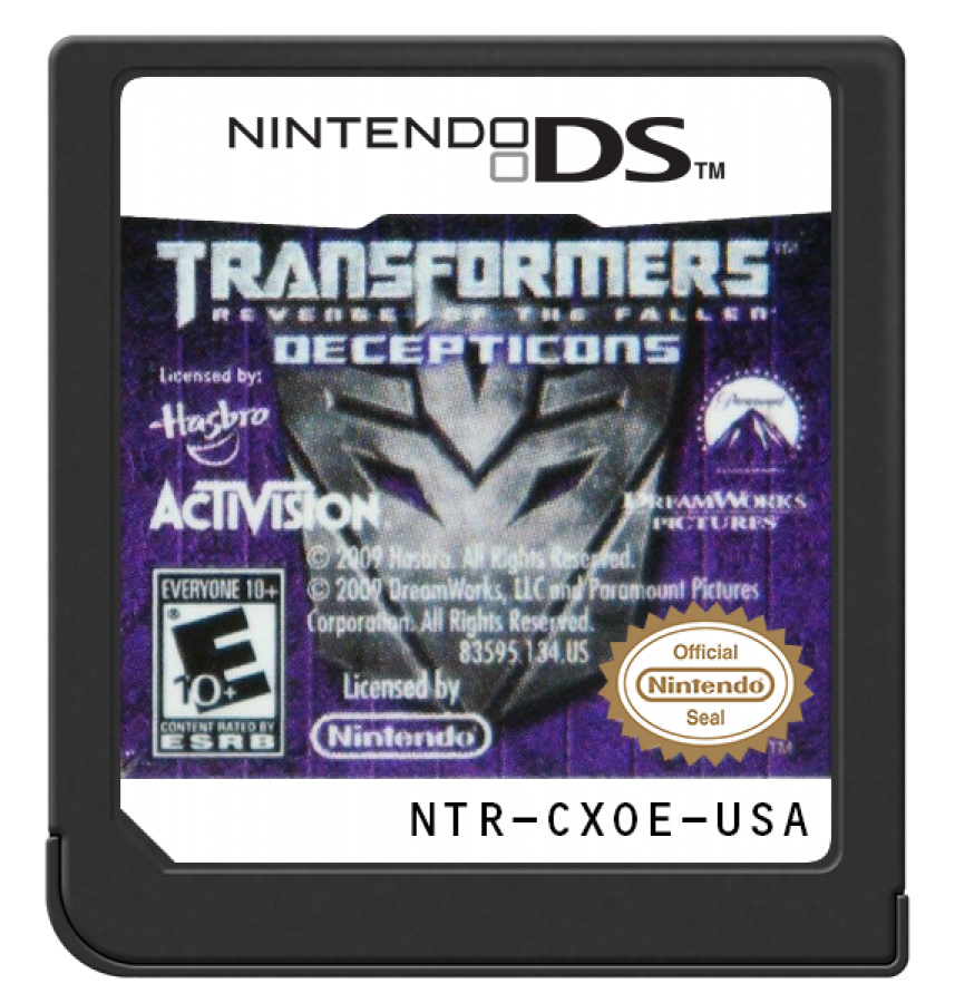 Transformers Revenge of the Fallen Decepticons for Nintendo DS action adventure game featuring the Decepticon campaign real time combat stylus based controls character upgrades and a story driven Transformers experience cartridge