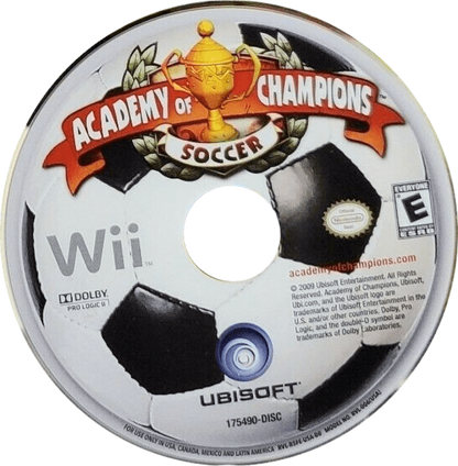 Academy of Champions Soccer disc for Nintendo Wii (Wii) video game