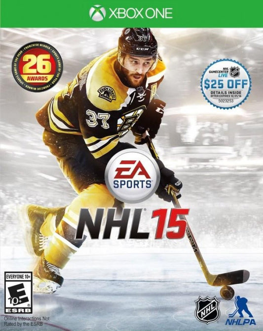 NHL 15 cover art for Xbox One XONE video game