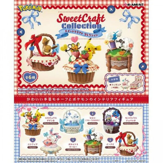 Pokemon Sweet Craft Collection Figure Blind Box Pokémon collectible figure featuring sweet themed Pokémon character design cute display figure mystery blind box collectible toy detailed character styling Pokémon collection display shelf decor and gaming merchandise collectible appeal