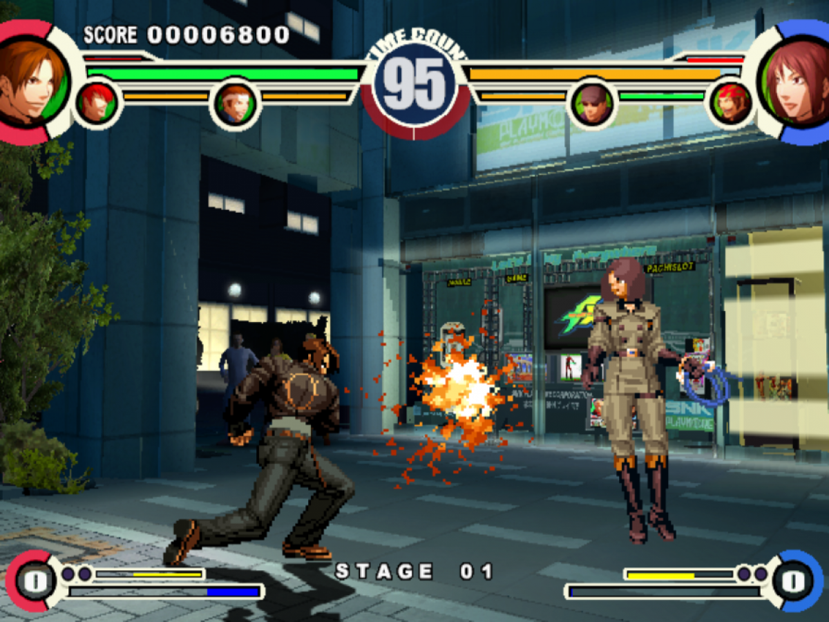 The King of Fighters XI retro PlayStation 2 video game The King of Fighters fighting game arcade combat team battles SNK multiplayer action console title PlayStation 2 release gameplay