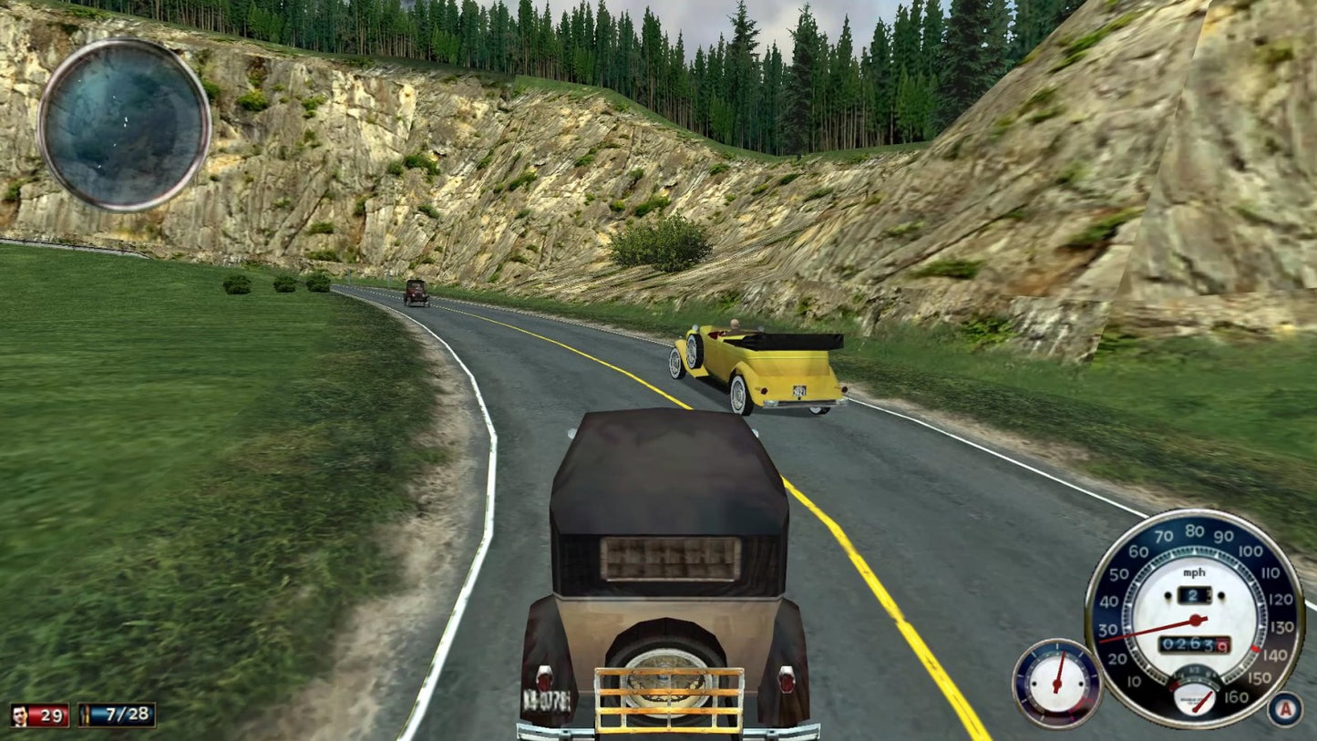 Mafia Xbox video game, open-world action adventure, crime drama storyline, third-person shooter gameplay, classic console title gameplay screenshot