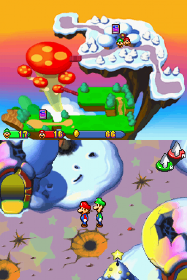 Mario & Luigi: Partners in Time Nintendo DS DS for role playing adventure retro video game fans featuring turn based battles time travel exploration puzzle solving cooperative character abilities Mushroom Kingdom adventure classic handheld gaming collectible gaming appeal gameplay