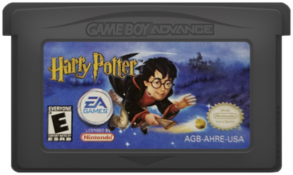Harry Potter and the Sorcerers Stone Game Boy Advance GBA action-adventure video game based on the first film book top-down perspective spell casting potion making puzzle solving and exploring Hogwarts cartridge