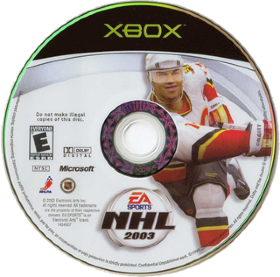 NHL 2003 disc art for Xbox (XBOX) video game 