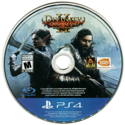 Divinity: Original Sin II [Definitive Edition] – PlayStation 4 (PS4) video game disc, role-playing RPG by Larian Studios