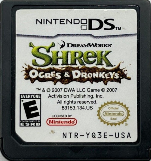 Shrek: Ogres and Dronkeys cartridge for Nintendo DS (DS) virtual pet simulation video game