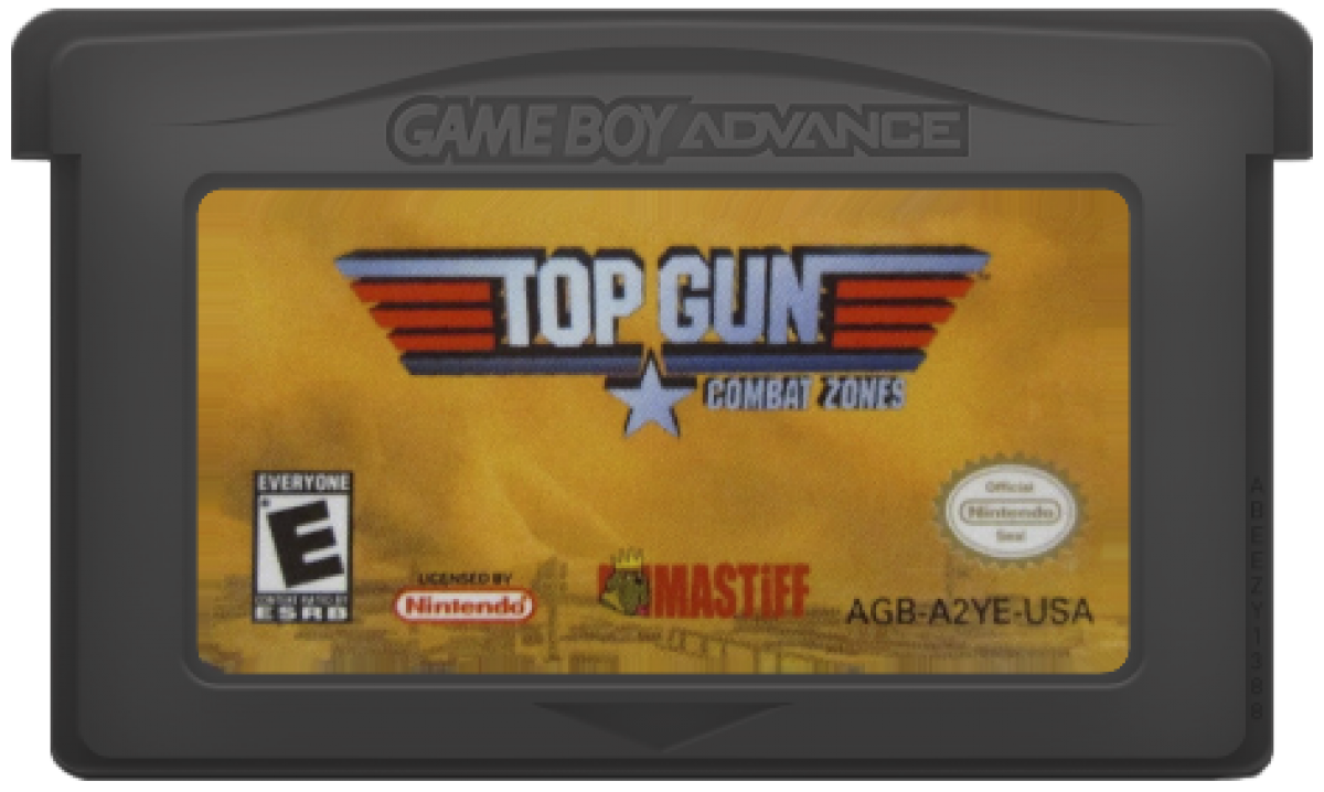 Top Gun Combat Zone Game Boy Advance GBA air combat flight simulation video game based on the film franchise cartridge