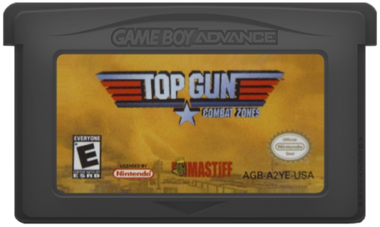 Top Gun Combat Zone Game Boy Advance GBA air combat flight simulation video game based on the film franchise cartridge