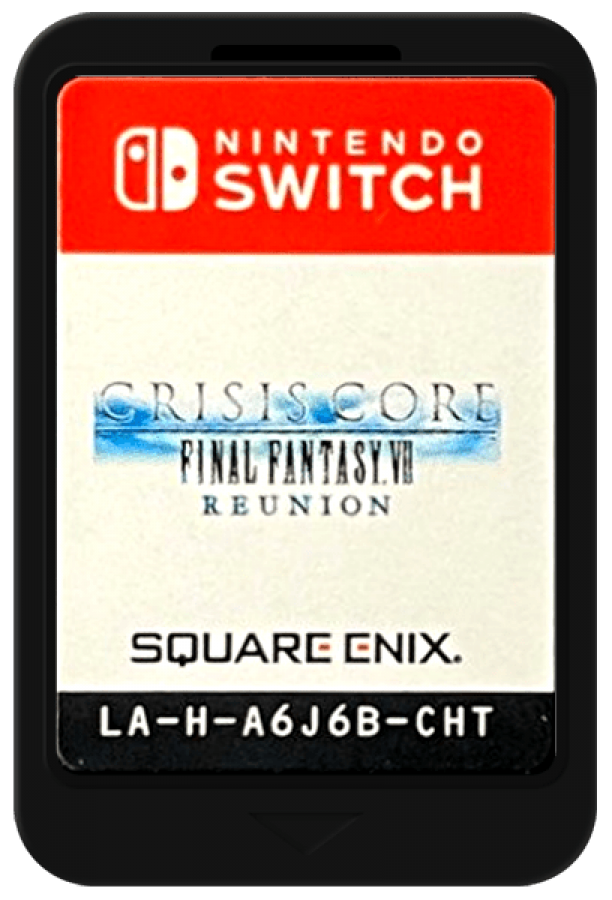 Crisis Core: Final Fantasy VII Reunion cartridge art for Nintendo Switch (NS) video game