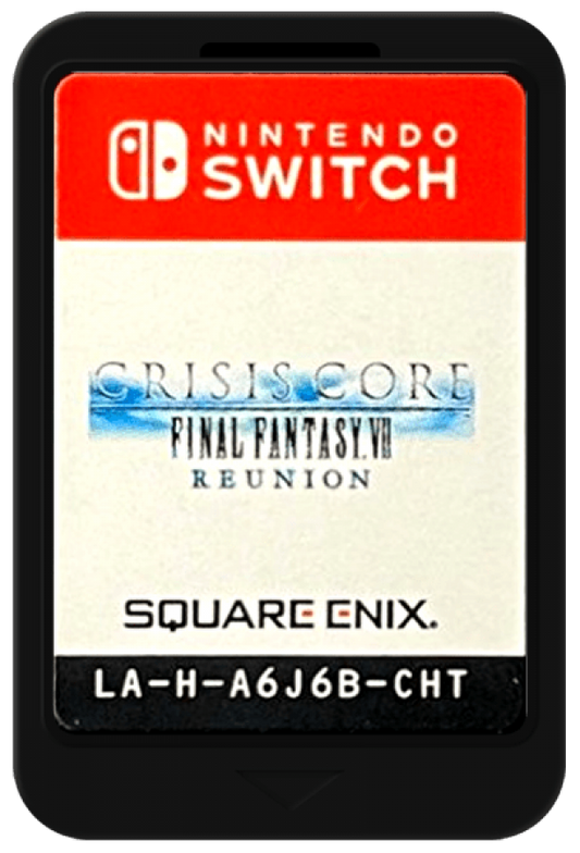 Crisis Core: Final Fantasy VII Reunion cartridge art for Nintendo Switch (NS) video game
