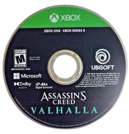 Assassins Creed Valhalla Ultimate Edition Xbox Series X video game Assassins Creed open world action RPG Viking combat exploration stealth gameplay console title Xbox Series X release disc