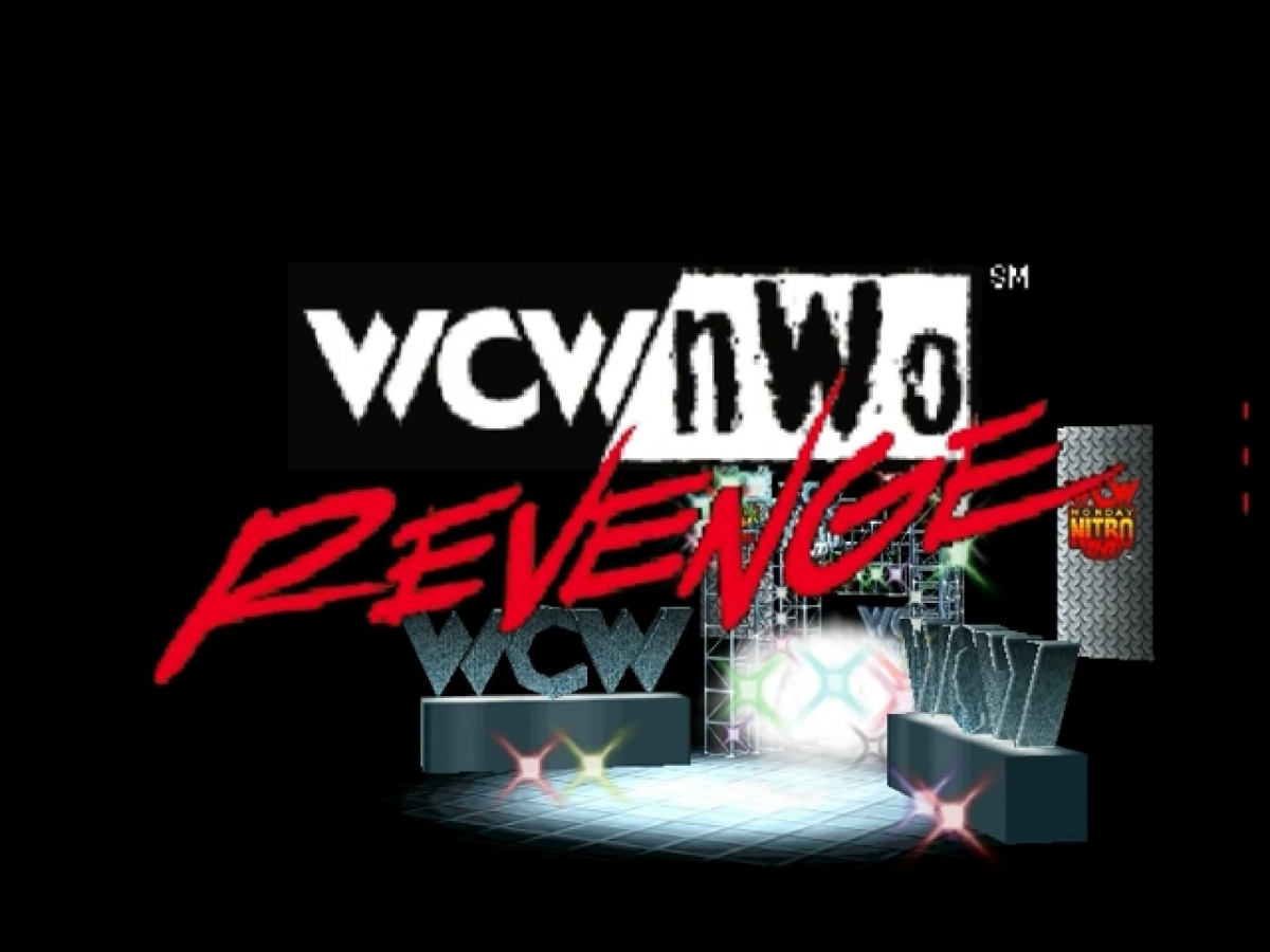 WCW vs nWo Revenge title screen for Nintendo 64 N64 video game