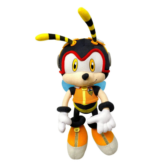 Sonic Charmy the Bee plush toy front view 9 inch soft stuffed character showing wings and striped tail collectible
