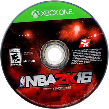 NBA 2K16 disc for Xbox One (XONE) sports basketball video game