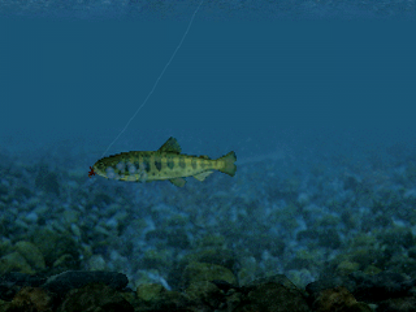 Reel Fishing [Greatest Hits] gameplay for PlayStation 1 (PS1) fishing video game. 