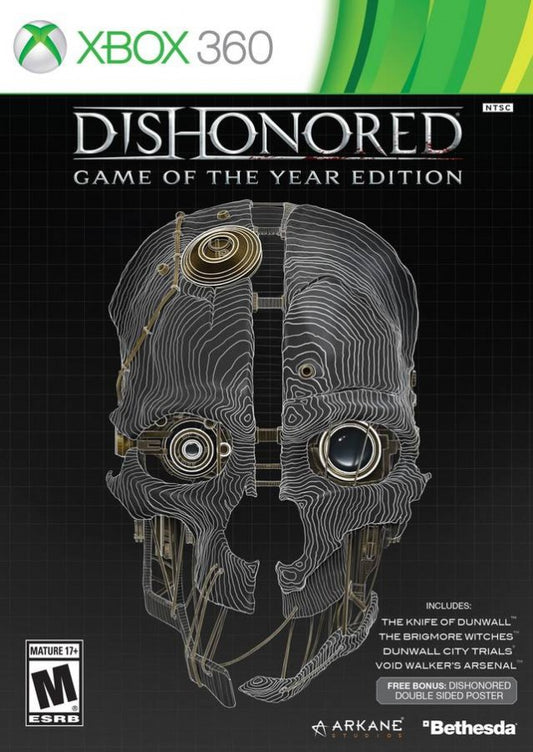 Dishonored [Game of the Year] cover art for Xbox 360 (X360) video game