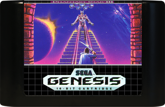 Phantasy Star III: Generations of Doom cartridge for Sega Genesis (GEN) video game