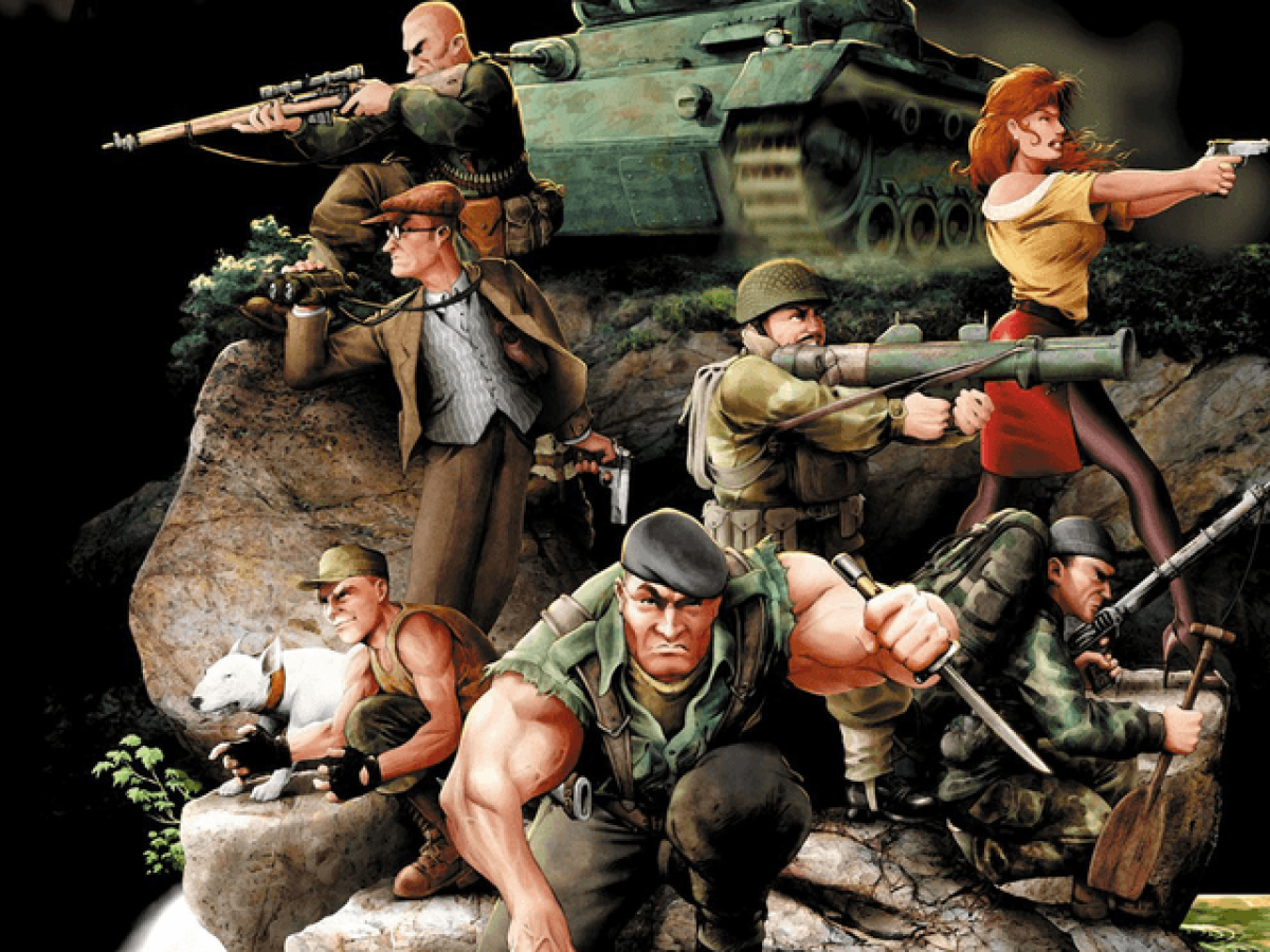 Commandos 2: Men of Courage title screen art for Xbox (XBOX) video game