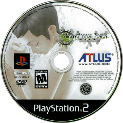 Shin Megami Tensei Digital Devil Saga PlayStation 2 PS2 for role playing video game fans featuring turn based combat demon transformation abilities strategic character progression deep sci fi fantasy storytelling challenging dungeon crawling atmospheric world exploration iconic Atlus JRPG adventure collectible gaming appeal disc