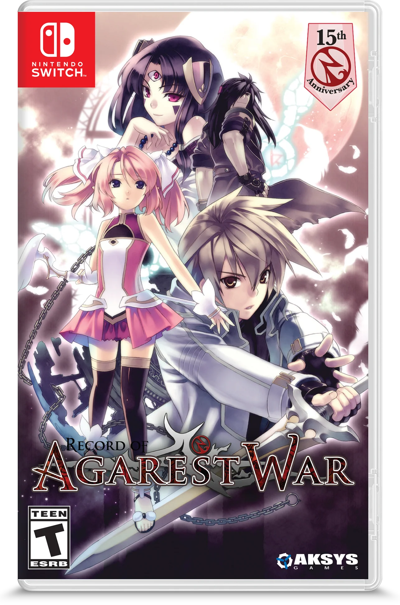 Record of Agarest War 15th Anniversary Limited Edition Nintendo Switch NS for tactical role playing video game fans featuring turn based strategy combat character customization generational storytelling party building fantasy exploration anime inspired characters relationship mechanics challenging battles and 15th Anniversary Limited Edition collectible content gaming appeal front cover art