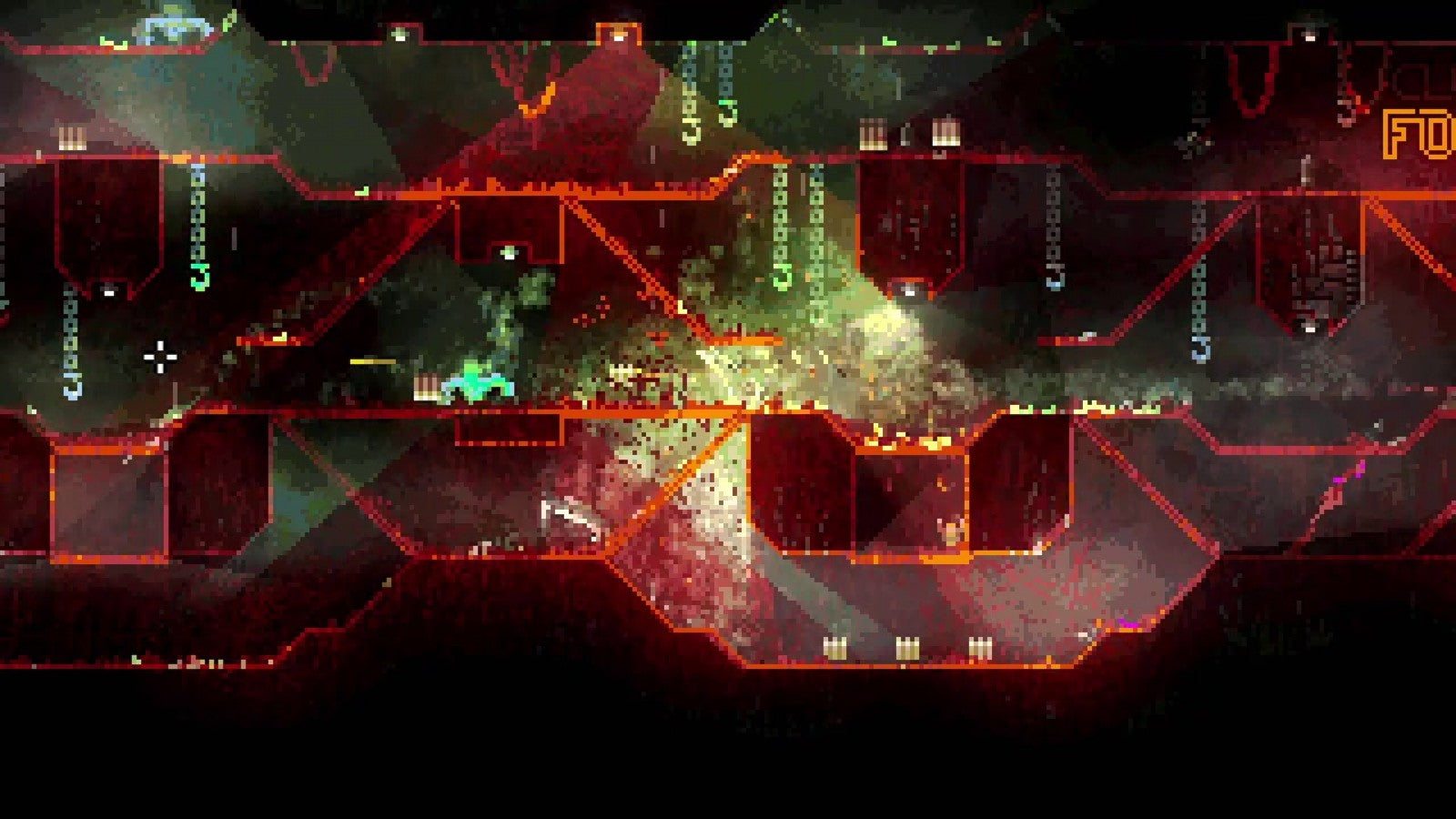 Butcher PAL Import Nintendo Switch inspired design featuring brutal action platform shooter aesthetic relentless side scrolling combat dark industrial environments pixel art visuals intense enemy encounters fast paced gameplay and retro inspired arcade challenge presentation gameplay 