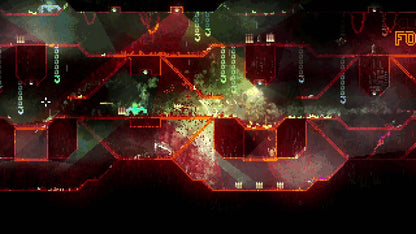 Butcher PAL Import Nintendo Switch inspired design featuring brutal action platform shooter aesthetic relentless side scrolling combat dark industrial environments pixel art visuals intense enemy encounters fast paced gameplay and retro inspired arcade challenge presentation gameplay 