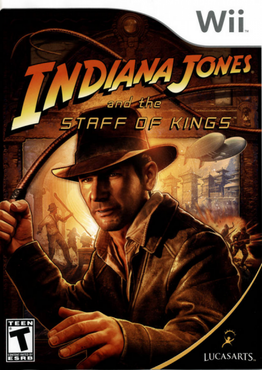 Indiana Jones and the Staff of Kings cover art for Nintendo Wii (Wii) video game