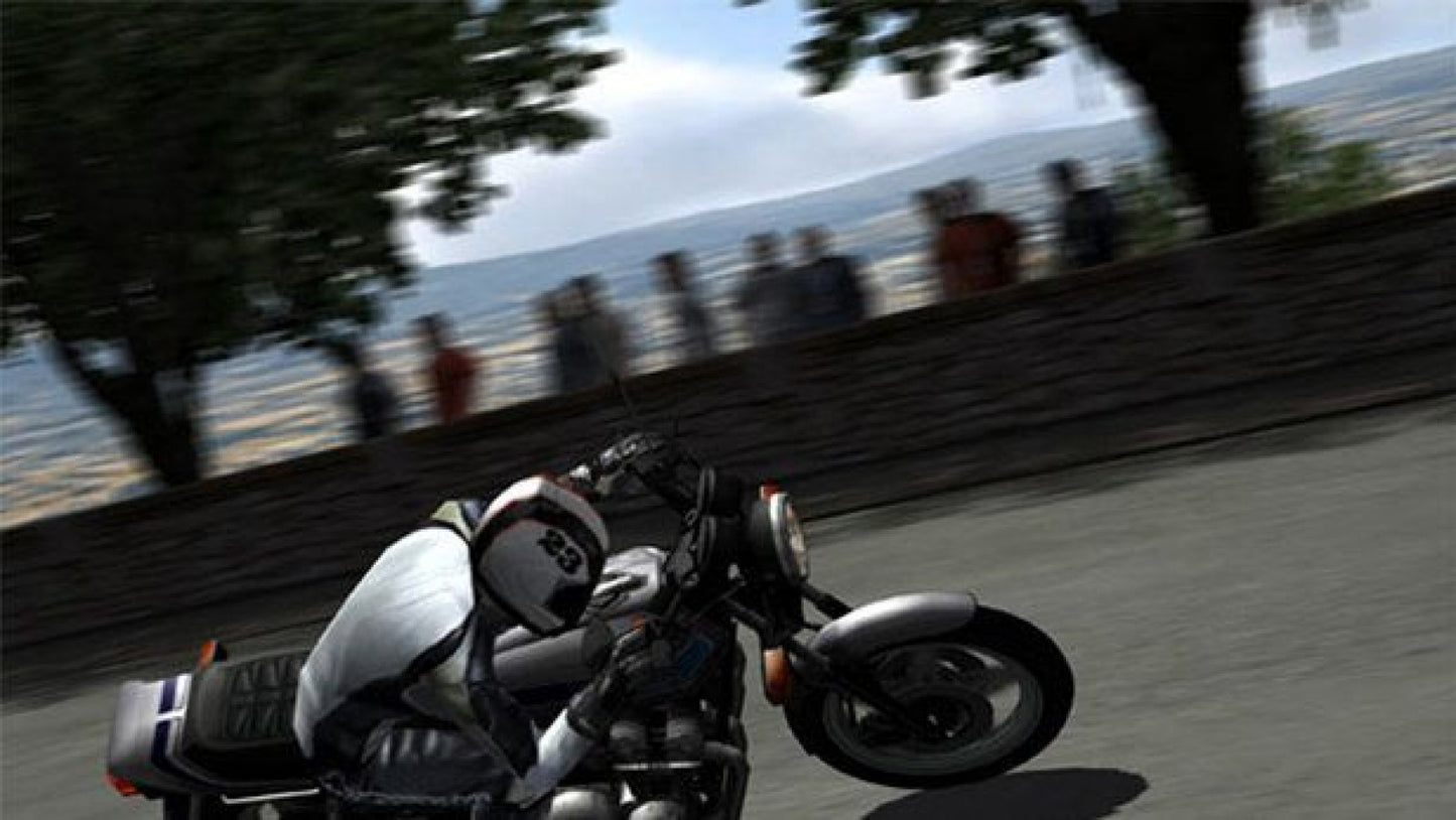 Tourist Trophy – PlayStation 2 (PS2) video game gameplay, motorcycle racing simulation.