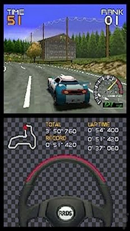 Dirt 2 for Nintendo DS with off-road racing and rally challenge theme gameplay
