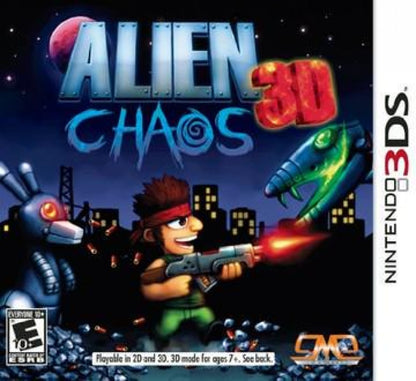 Alien Chaos cover art for Nintendo 3DS (3DS) shoot 'em up action video game