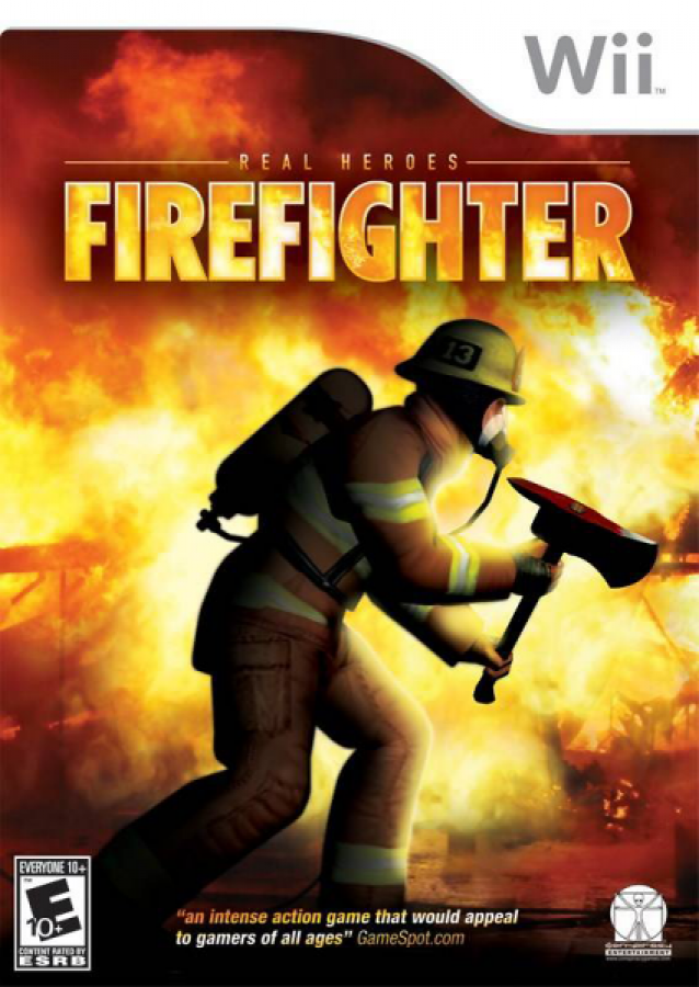 Real Heroes: Firefighter cover art for Nintendo Wii (Wii) video game